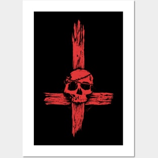 Skull Cross Posters and Art